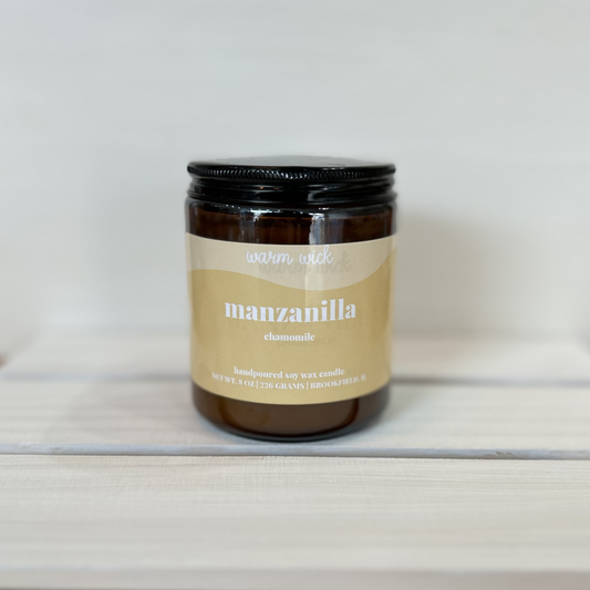 MANZANILLA Natural Soy Wax Candle