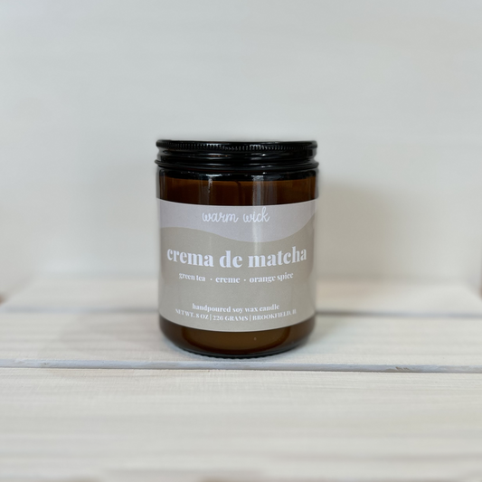 CREMA DE MATCHA Natural Soy Wax Candle