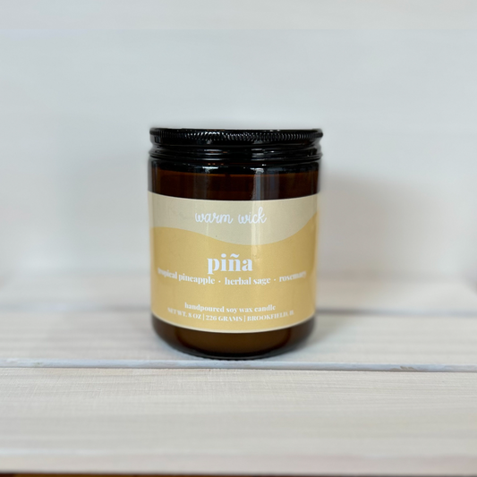 PIÑA Natural Soy Wax Candle