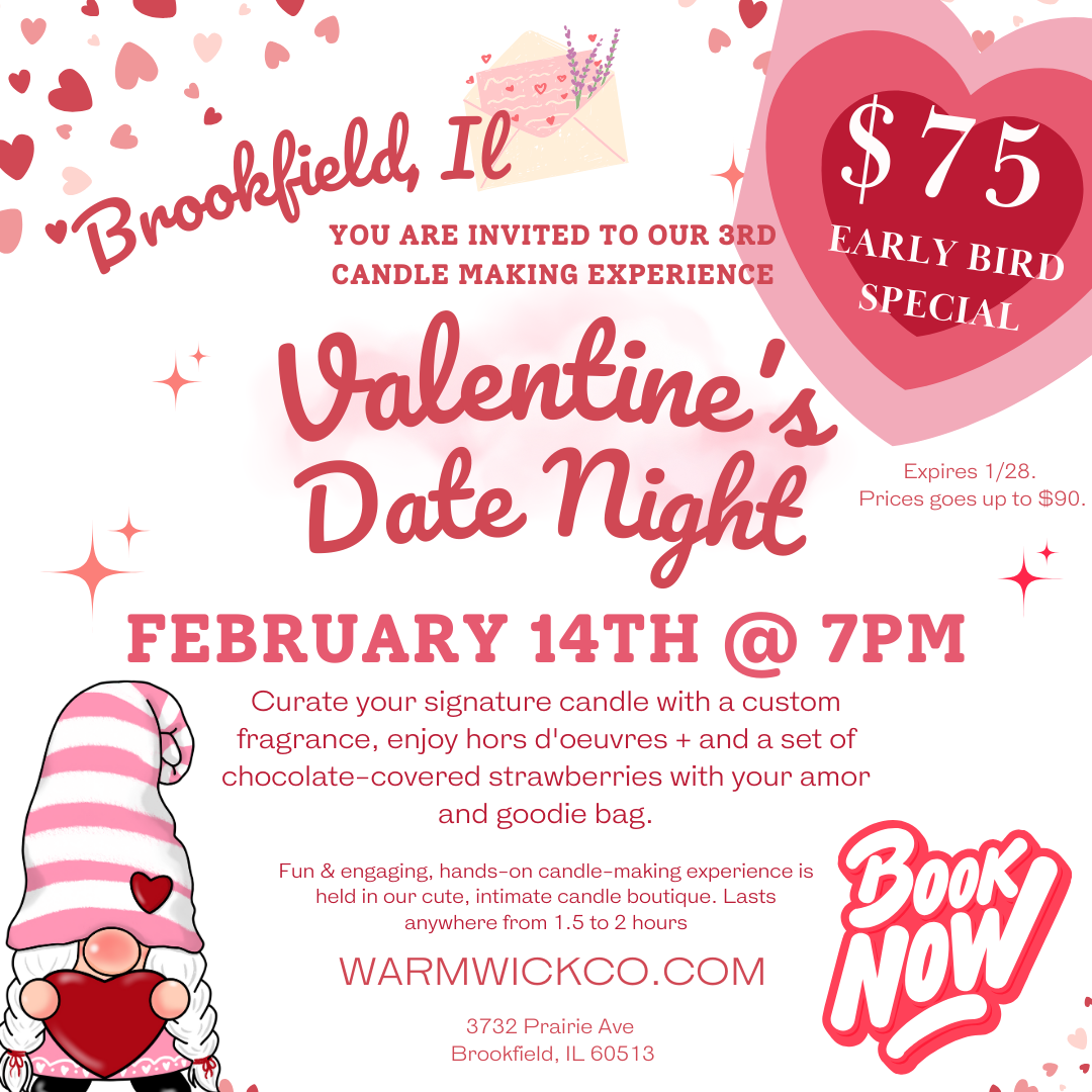 Valentine's Date Night Candle Making - February 14th