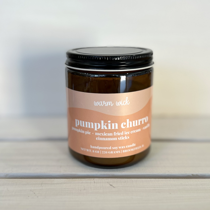 PUMPKIN CHURRO Natural Soy Wax Candle