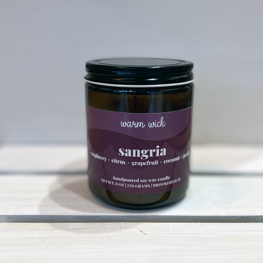 SANGRIA Natural Soy Wax Candle