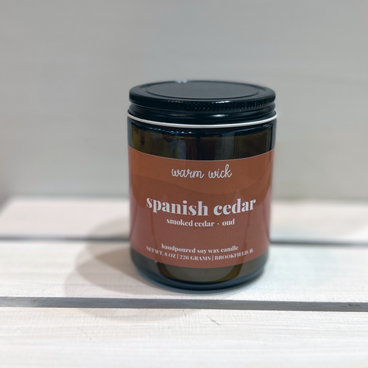 SPANISH CEDAR Natural Soy Wax Candle